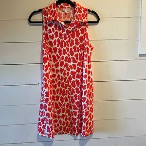 Jude Connally animal print dress Made in USA